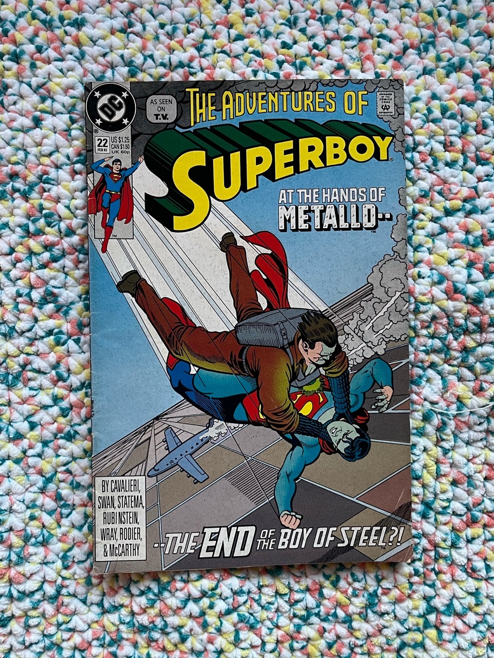 DC Comics #22 Feb 92 The Adventures of Superboy comic book